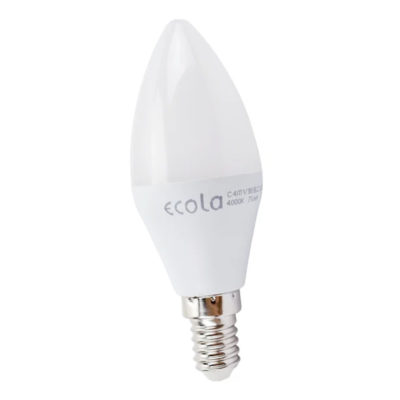 Лампа светодиод. LED8.0W E27 4000K candle матовая 100*37 Ecola