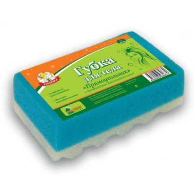 Губка для тела с массажным слоем 130*90*33мм