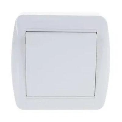 Выключатель 1ОП белый Nata Lezard (10/120)