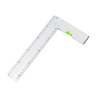 Угольник алюминевый литой с уровнем 1-глазок 350мм