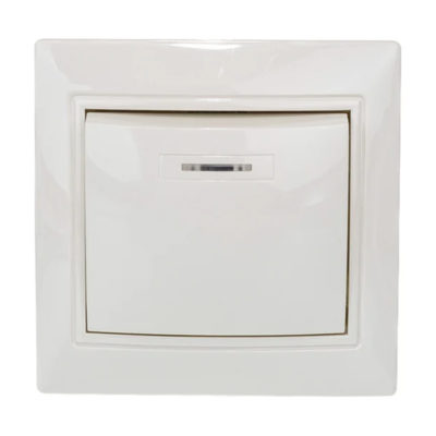 Выключатель 1ОП слоновая кость IONICH (ivory) (еврослот) UNIVersal