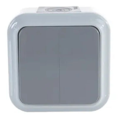 Выключатель 2ОП серый IP54 REXANT