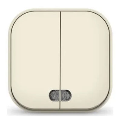 Выключатель 2ОП слоновая кость с подсветкой IONICH UNIVersal