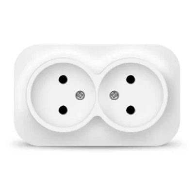 Розетка 2ОП б/з белая IONICH UNIVersal