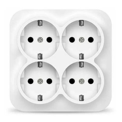 Розетка 4ОП c/з белая IONICH UNIVersal