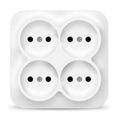 Розетка 4ОП б/з белая IONICH UNIVersal