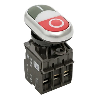 Кнопка LA32 красно-зеленая "Пуск-Стоп" с подсветкой