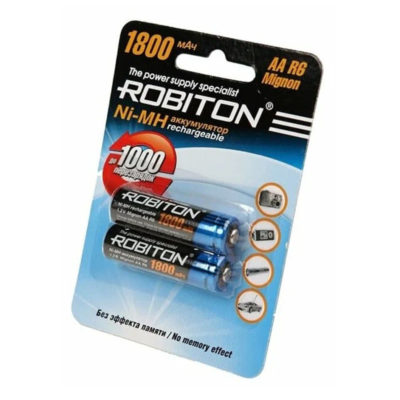 Аккумулятор 1800МНАА-2 2BL 2 на блистере ROBITON