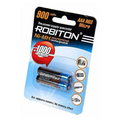 Аккумулятор 900МНААА-2 2BL 2 на блистере ROBITON