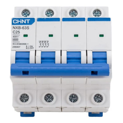 Автомат 4п С 25 А  4.5 кА NXB-63S (R) CHINT