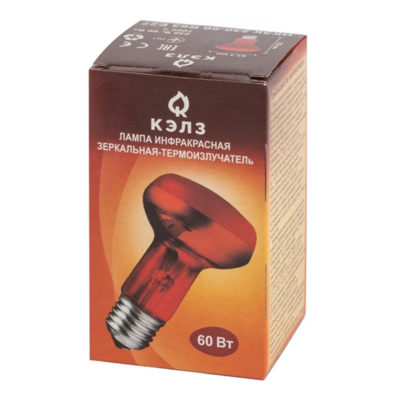 Лампа-термоизлучатель ИК3К 230-60Вт R63 Е27