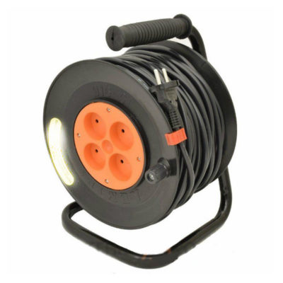 Удлинитель на катушке  4-50м 100% медь ПВС3*1