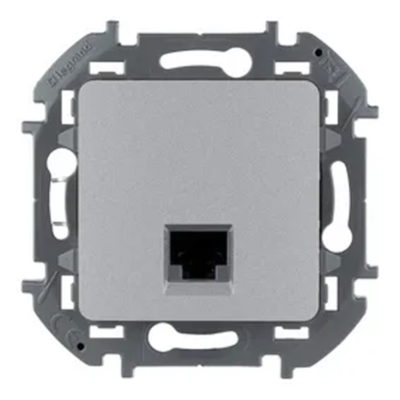 Розетка компьютерная RJ45 INSPIRIA алюминий