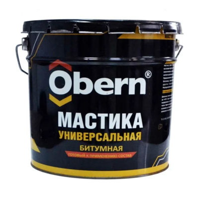 Мастика ОБЕРН Битумная холодного отверждения 15кг