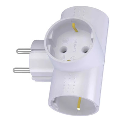 Разветвитель(тройник) 3 роз. белый с/з ФОТОН