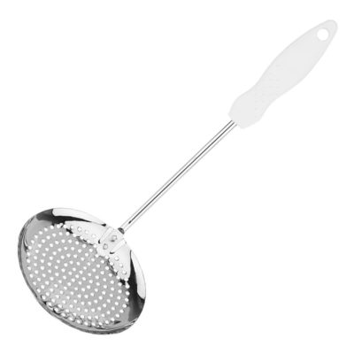 Шумовка нерж. сталь белая пластиковая ручка  DITTO