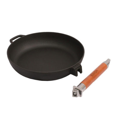 Сковорода чугунная дер. ручка съемная 260*65мм