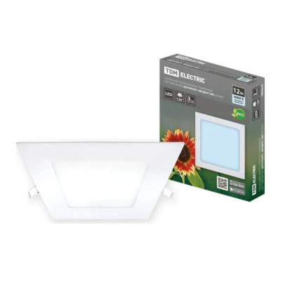 Светильник светодиод. о/у 12 Вт 4000К квадрат Даунлайт