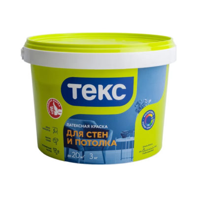 Краска в/д УНИВЕРСАЛ интерьерная 3 кг ТЕКС