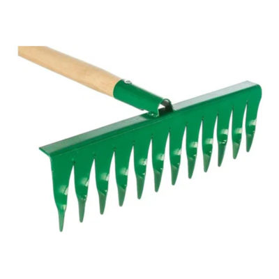 Грабли витые 12 зубов окрашенные садовые