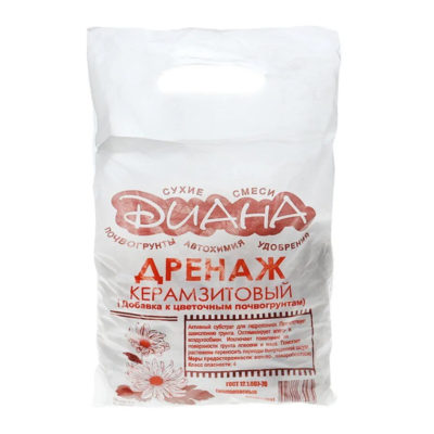 Дренаж керамзит крупный 2л. Диана