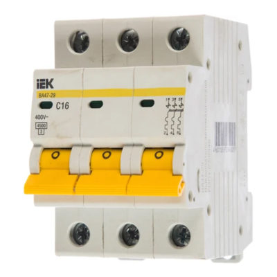 Автомат 3Р 16А С IEK