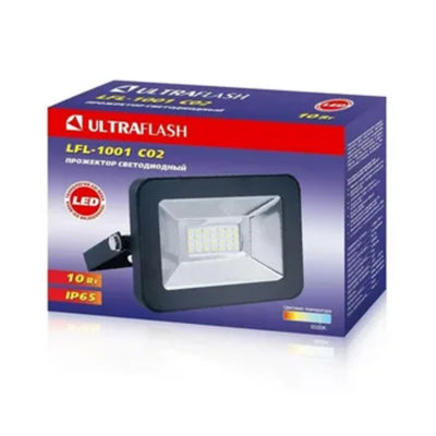 Ultraflash LFL-1001 Прожектор 10 Вт 6500 К черный