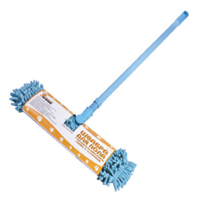 Швабра д/пола микрофибра-лапша "Рыжий кот"