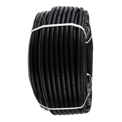 Труба гофрированная 20 мм ЧЕРНАЯ (бухта 100 м)