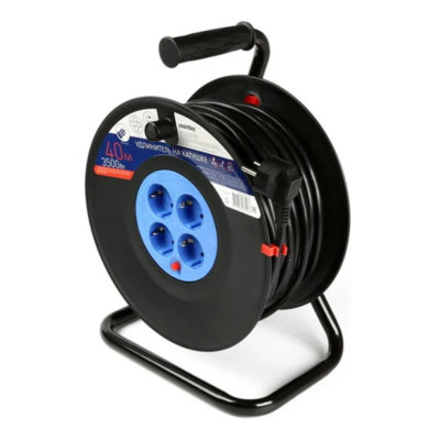 Удлинитель на катушке 4*20 м(ПВС 3*1