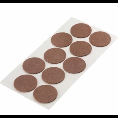 Подкладки для мебели самоклеящ. войлок темно-коричн.