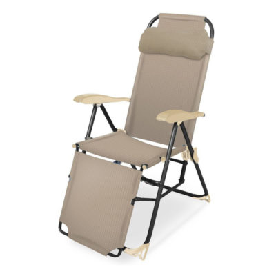 Шезлонг пляжный складной металл