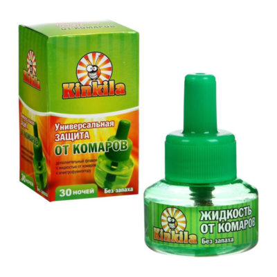 Средство от комаров"Кинкила" жидкость 30 ночей+фумигатор