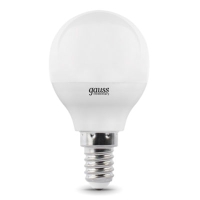 Лампа Gauss Elementary 12W E14 4100K Шар