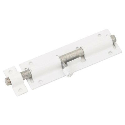 Засов дверной ЗД-07 круглый (белый) СЕКРЕТ