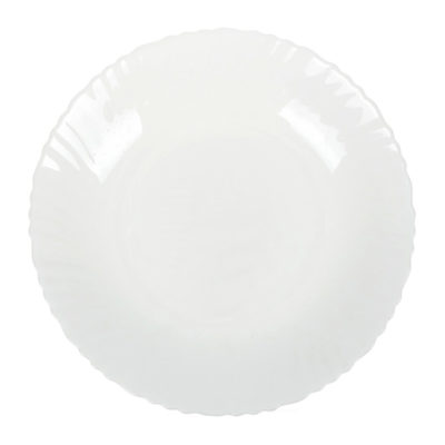 Тарелка белая 19см
