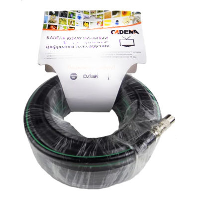 Кабель коаксиальный радиочастотный RG6 ЧЕРНЫЙ