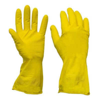 Перчатки резиновые хозяйственные (пара из упаковки)