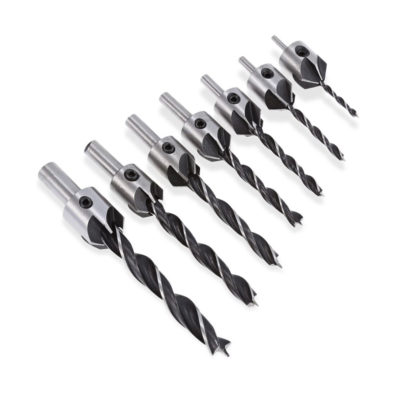 Набор сверел по дереву с зенкером (3-10 мм) 7 предм.