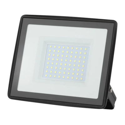 Прожектор светодиод. 100 Вт черный с сенсором холодн. белый IP65