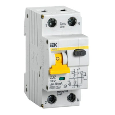 АВДТ 2п 32А 30мА IEK