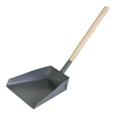 Совок д/мусора длинная металл дерев.ручка