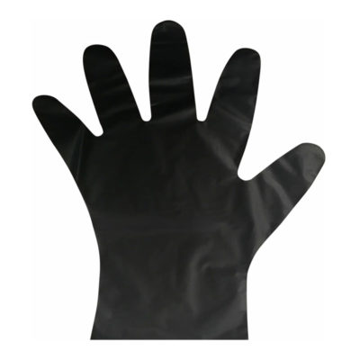 Перчатки хоз. черные латексные разм.М