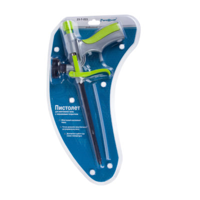 Пистолет для монтажной пены тефлоновое покрытие пласт. корпус шток 19см