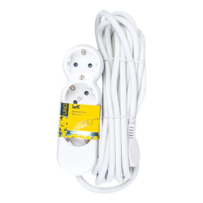 Удлинитель UNO 3гн.*5м 2P+PE IEK