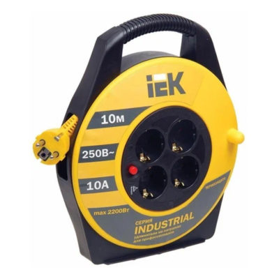 Удлинитель на катушке 4*10м (3*1мм) INDUSTRIAL