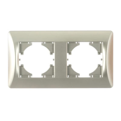 Рамка 2 гн. серебро Ugra GUSI