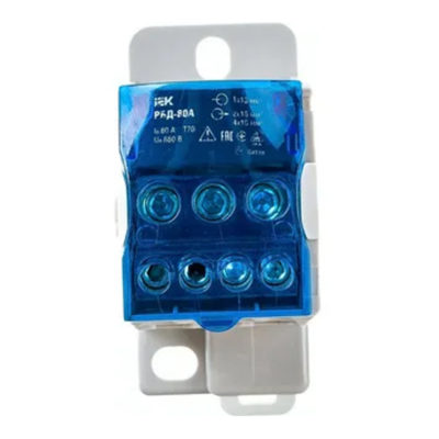 Блок распределительный на DIN-рейку РБД-80А