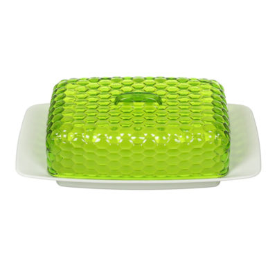 Масленка"Мазайка" бело-зеленая