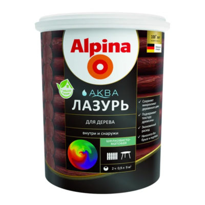 ЛАЗУРЬ ДЕРЕВОЗАЩИТНАЯ "АКВА" БЕСЦВ. 0